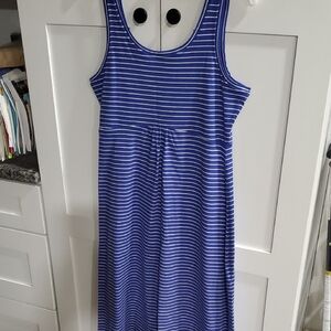 Columbia Blue and White Striped Dress